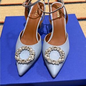 Alohas Cinderella Crystal Blue Embellished Pump